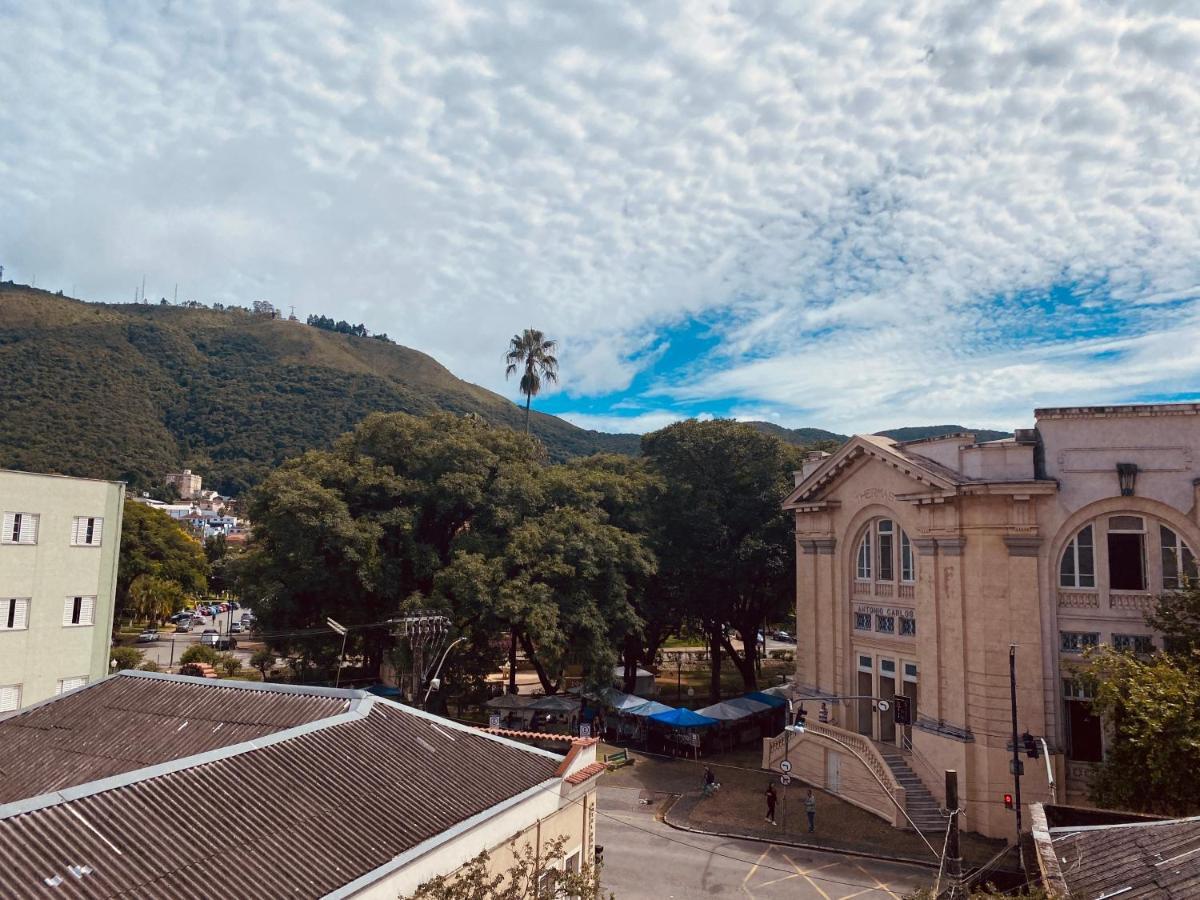 Hotel Thermas Da Mantiqueira - Pocos De Caldas - De Frente Para A Praca Central E Relogio Floral Εξωτερικό φωτογραφία